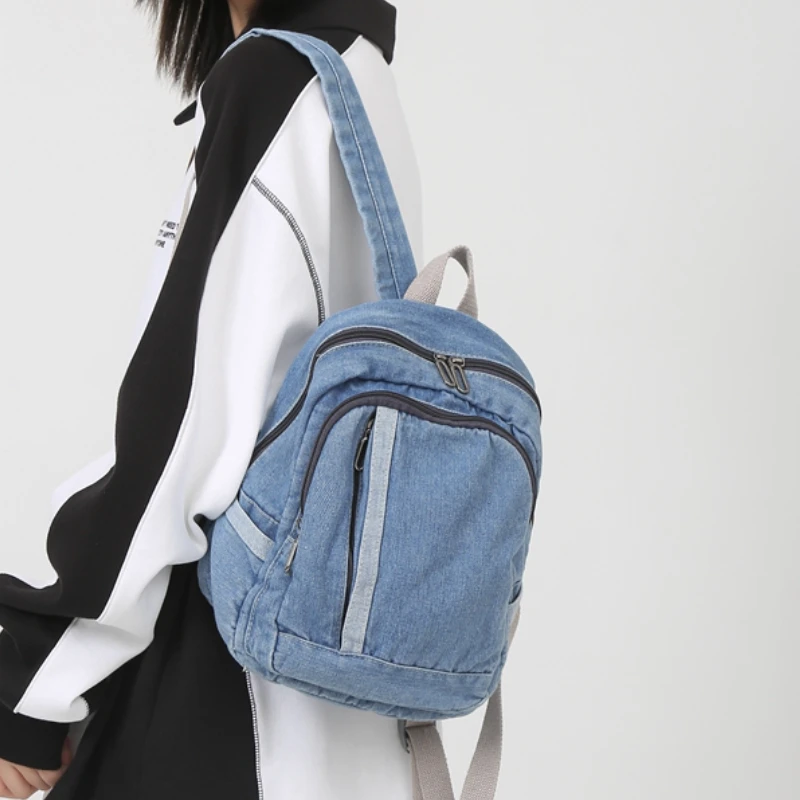 Canvas Denim Small Bags for Women Travel Backpack Women Teenage Girls New In Vintage Young College Fashion Solid Color Mochilas
Canvas Denim Small Bags for Women Travel Backpack Women Teenage Girls New In Vintage Young College Fashion Solid Color Mochilas
