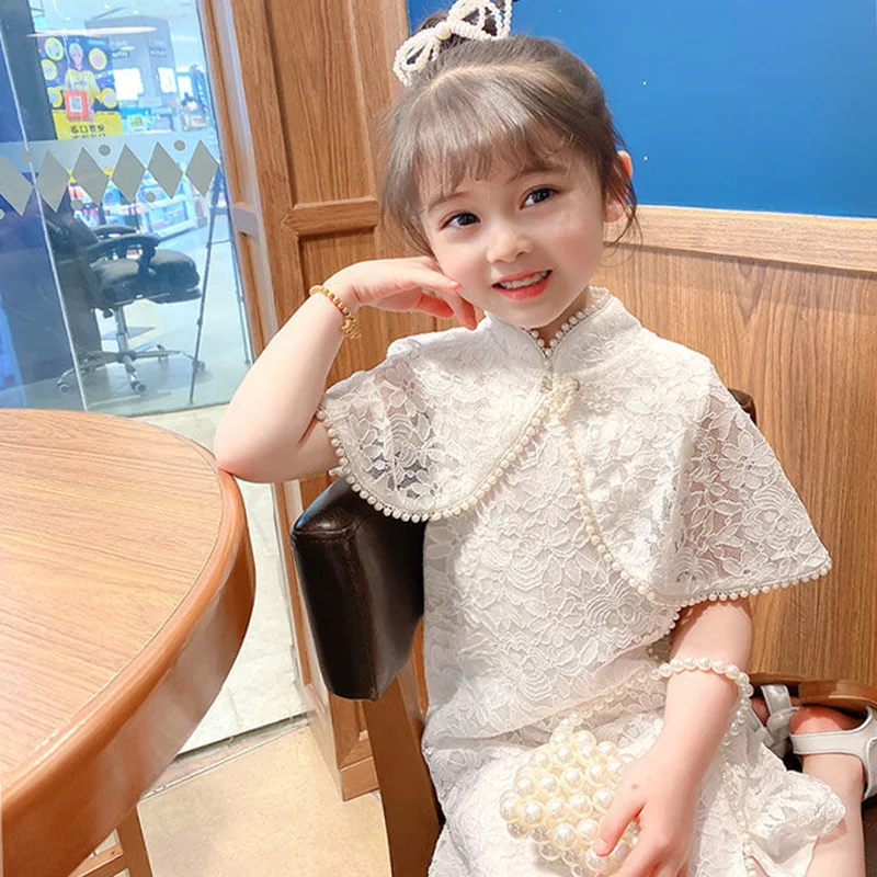 Favourite 2022 Flower Girls Dresses Spring Summer New Short Sleeved Cheongsam Children's Dress Elegant Baby Girl's Skirt Frocks
Favourite 2022 Flower Girls Dresses Spring Summer New Short Sleeved Cheongsam Children's Dress Elegant Baby Girl's Skirt Frocks