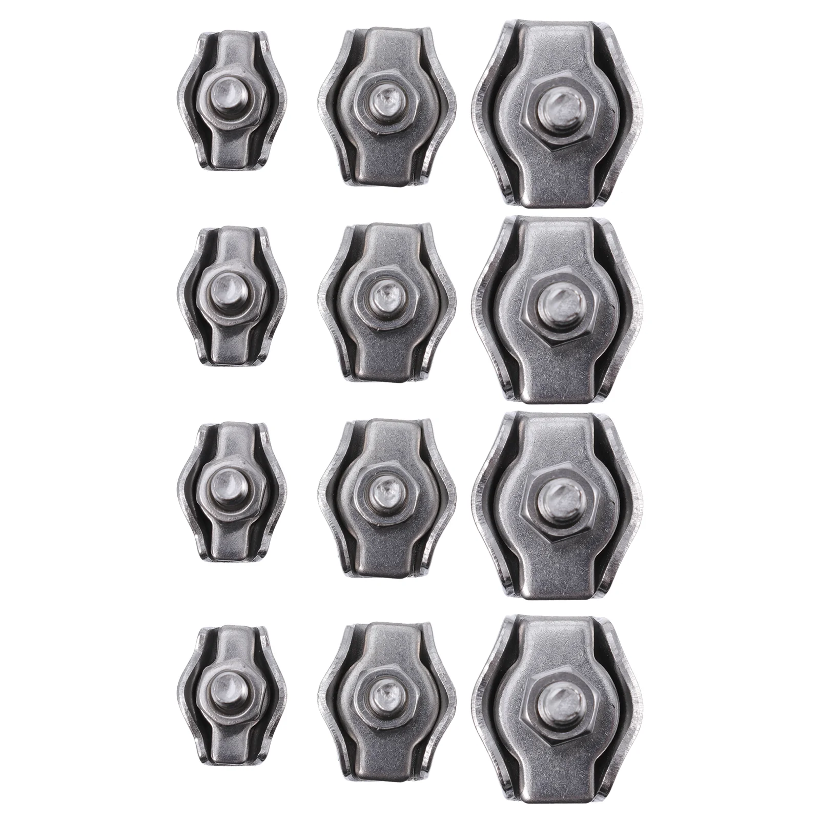 12pcs Rope Connector Single Clips Wires Splicer Stainless Wire Rope Cable Clip
12pcs Rope Connector Single Clips Wires Splicer Stainless Wire Rope Cable Clip