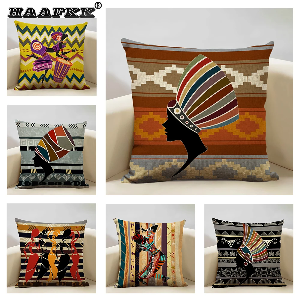 African Women Style Cushion Cover Modern Geometry Living Room Luxury Decorative Art Sofa Pillow Case Linen Pillowcase Home Decor
African Women Style Cushion Cover Modern Geometry Living Room Luxury Decorative Art Sofa Pillow Case Linen Pillowcase Home Decor