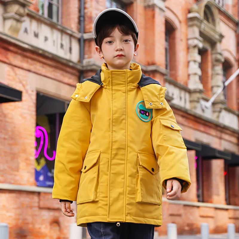 Куртка на белом утином пуху для мальчиков и девочек, теплая парка с капюшоном и утепленными перьями для зимы, 90%, y764 
Куртка на белом утином пуху для мальчиков и девочек, теплая парка с капюшоном и утепленными перьями для зимы, 90%, y764