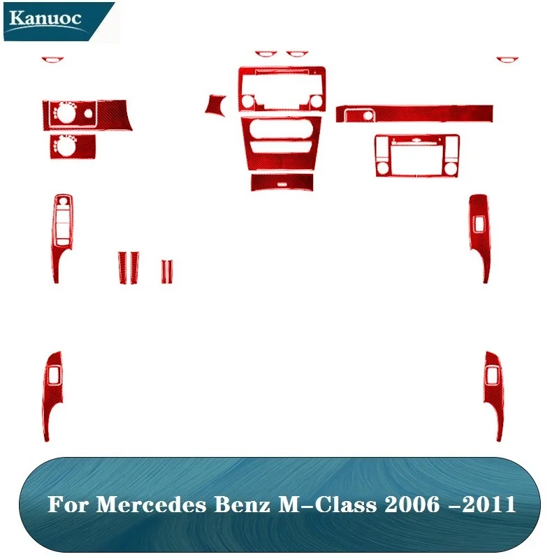 Красные наклейки для салона автомобиля из углеродного волокна для Mercedes Benz M Class W164 2006-2011, центральное управление, приборная панель, переключение передач, подъемник для окна
Красные наклейки для салона автомобиля из углеродного волокна для Mercedes Benz M Class W164 2006-2011, центральное управление, приборная панель, переключение передач, подъемник для окна