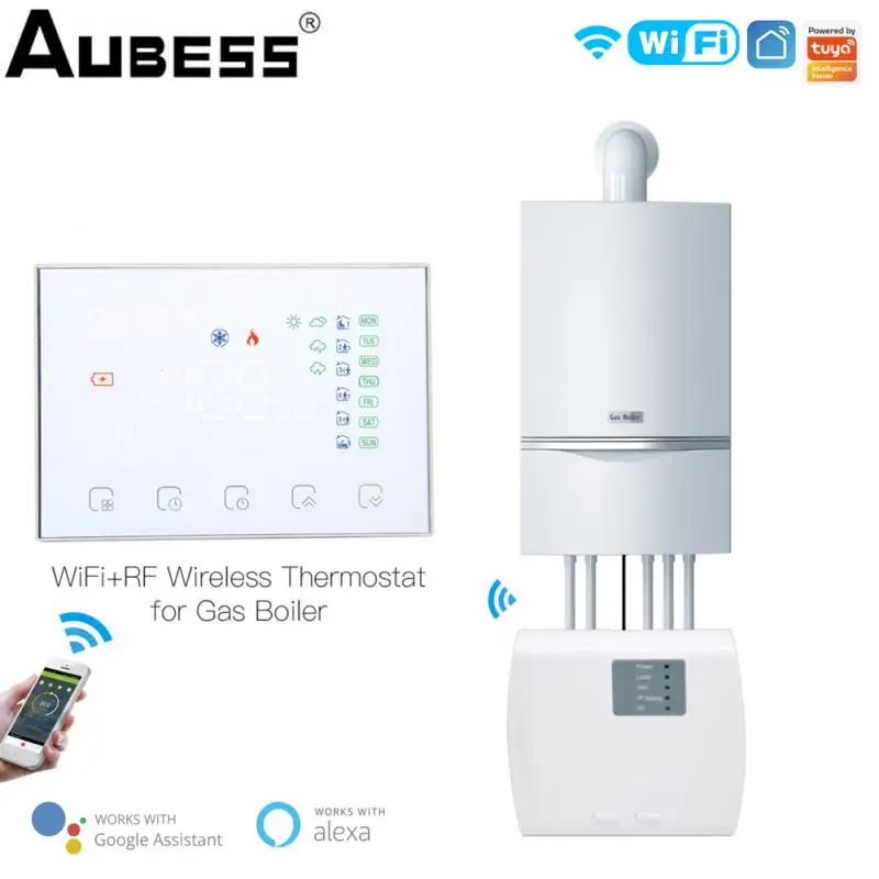 Smart WiFi RF Thermostat Temperature Controller Water Electric Warm Floor Heating Water Gas Boiler With Alexa Google Home Tuya
Smart WiFi RF Thermostat Temperature Controller Water Electric Warm Floor Heating Water Gas Boiler With Alexa Google Home Tuya