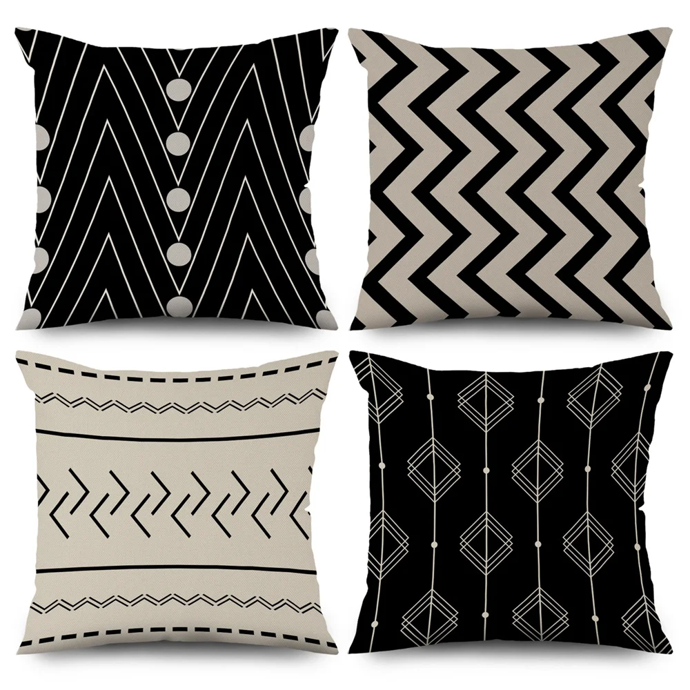 Black White Geometric Decorative Pillowcase Velvet Peachskin Cushion Cover Home Sofa Car Office Decor Throw Pillow Case
Black White Geometric Decorative Pillowcase Velvet Peachskin Cushion Cover Home Sofa Car Office Decor Throw Pillow Case