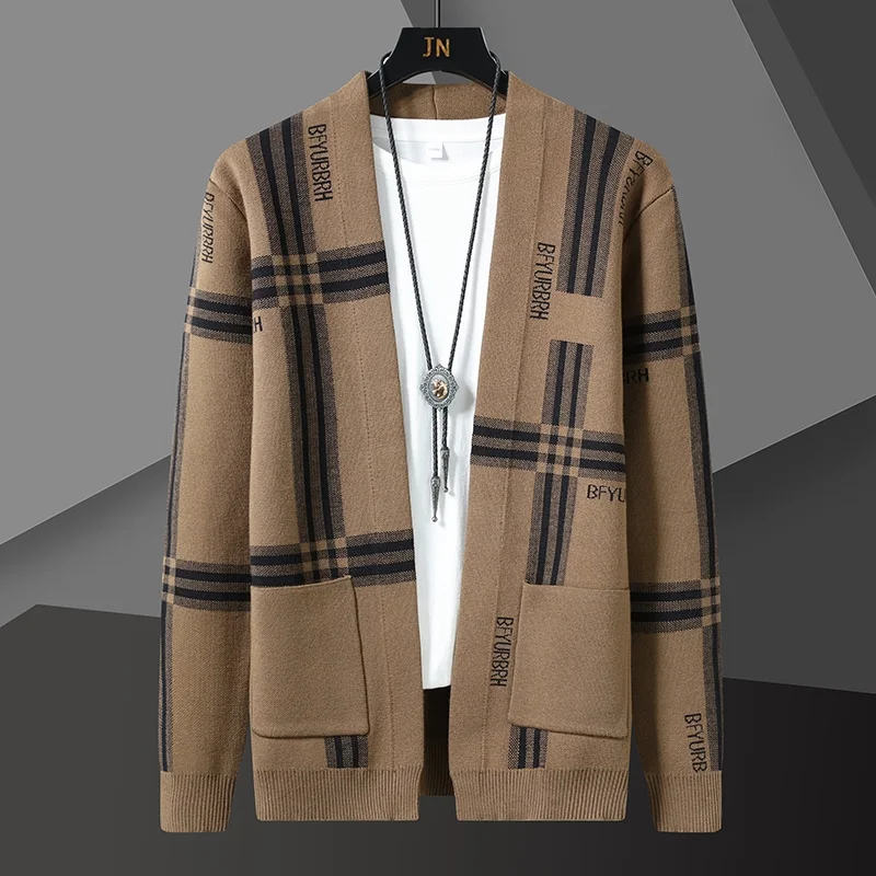 Black Striped Contrast Patchwork Printing Cardigan Men Sweter Fall Korean Sweater Coat Designer Knit Cardigan Jacket Sweater
Black Striped Contrast Patchwork Printing Cardigan Men Sweter Fall Korean Sweater Coat Designer Knit Cardigan Jacket Sweater