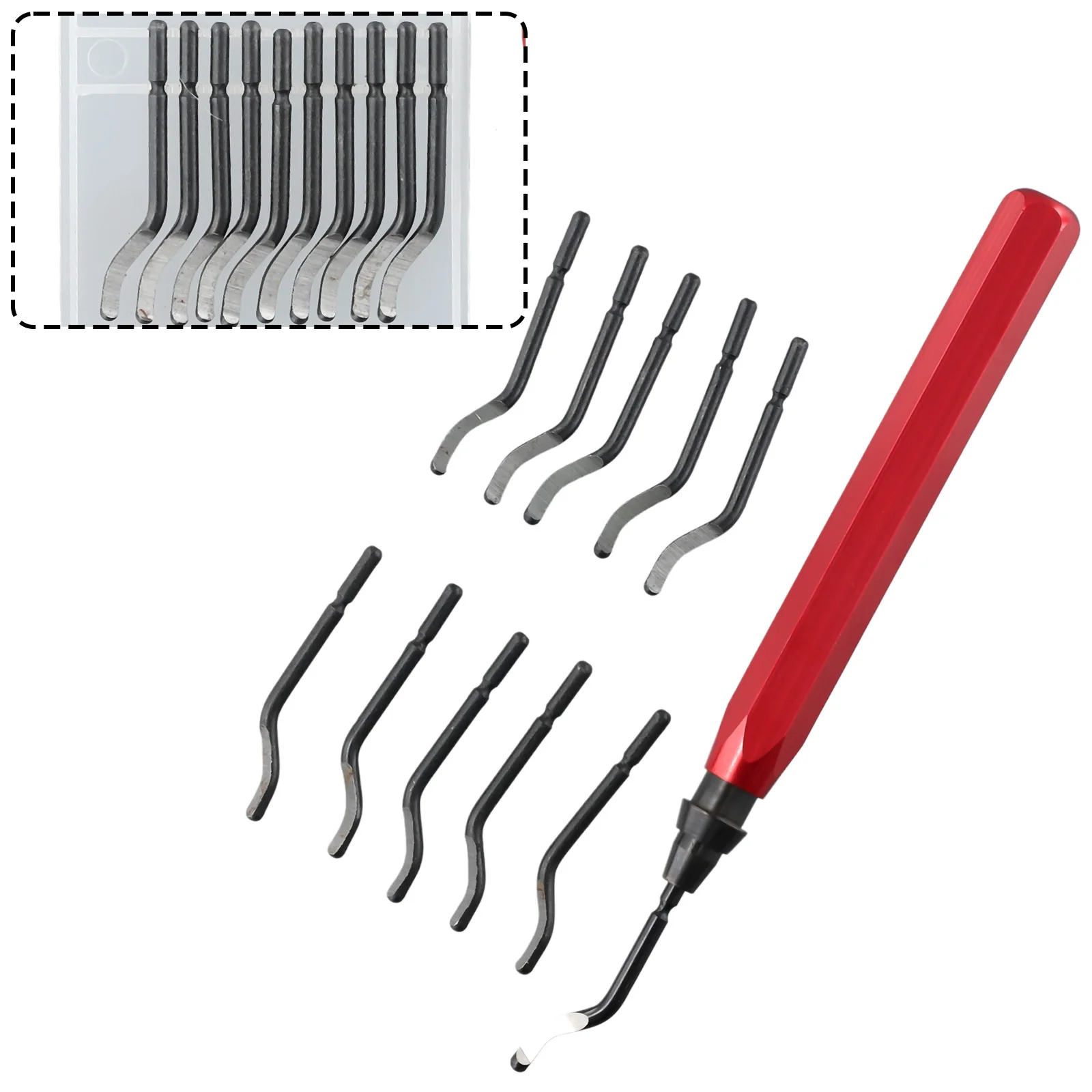 Deburring Deburring Blades Remover High Speed Steel RB1000 Rotary Small BS1010 Convenient Cutting 1 Set 360 Degrees Deburr Blade
Deburring Deburring Blades Remover High Speed Steel RB1000 Rotary Small BS1010 Convenient Cutting 1 Set 360 Degrees Deburr Blade