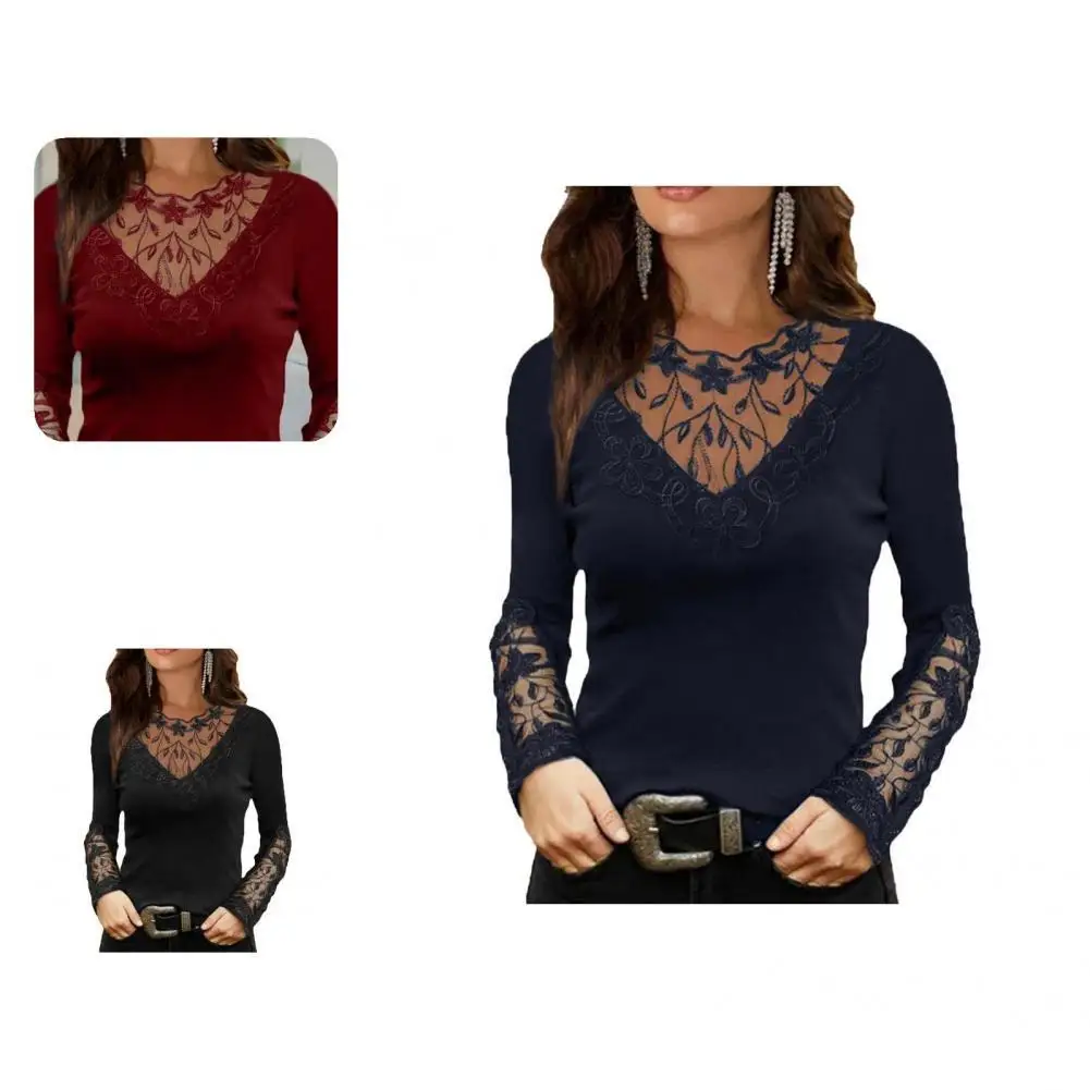 Spring Blouse Solid Color Slim Fit Patchwork Sexy Women Top Spring Top for Dating
Spring Blouse Solid Color Slim Fit Patchwork Sexy Women Top Spring Top for Dating
