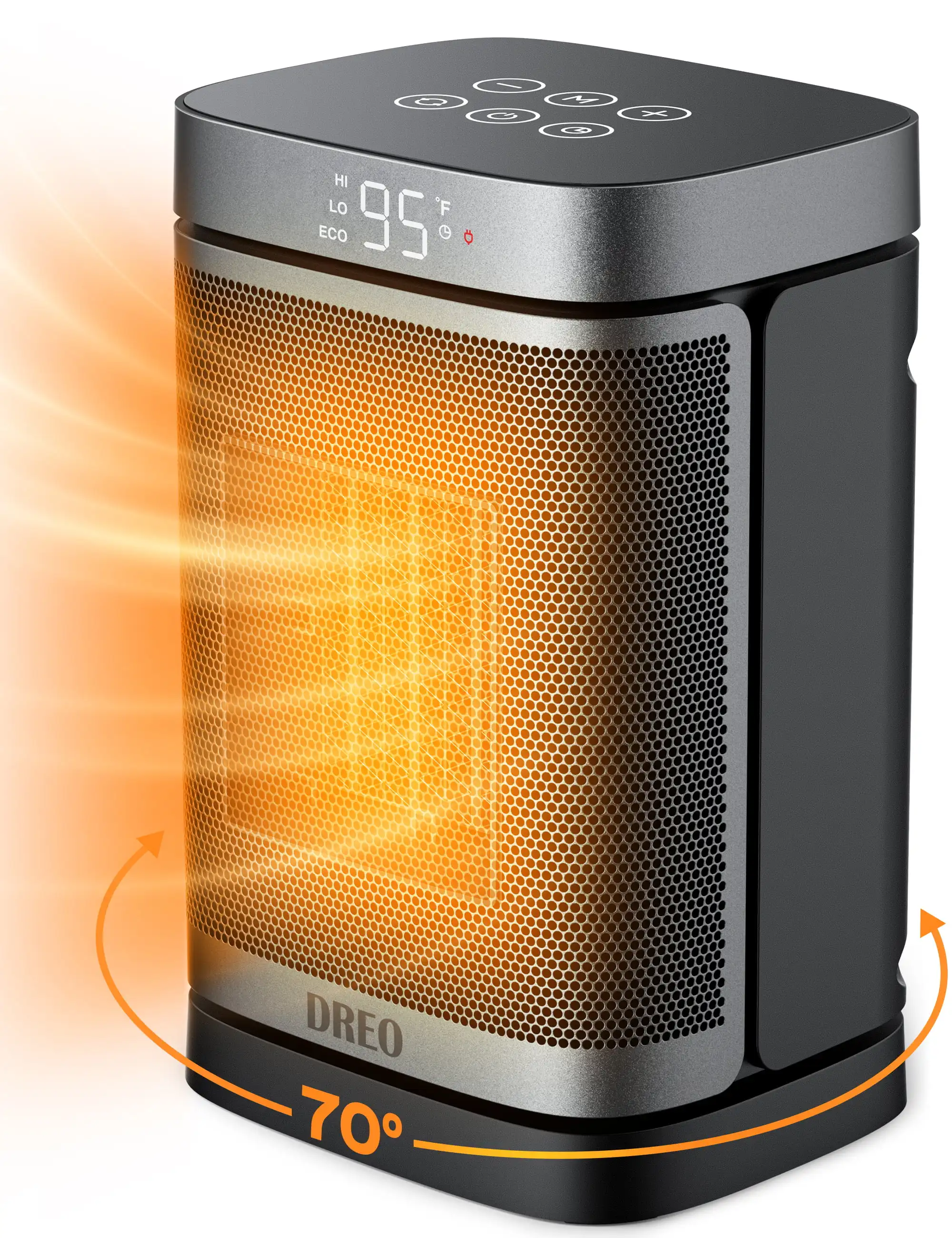 Space Heater, Heater, Heater, Portable Heater with 70°Oscillation, 1500W PTC with Oscillation and thermostat, for Indoor Use,
Space Heater, Heater, Heater, Portable Heater with 70°Oscillation, 1500W PTC with Oscillation and thermostat, for Indoor Use,