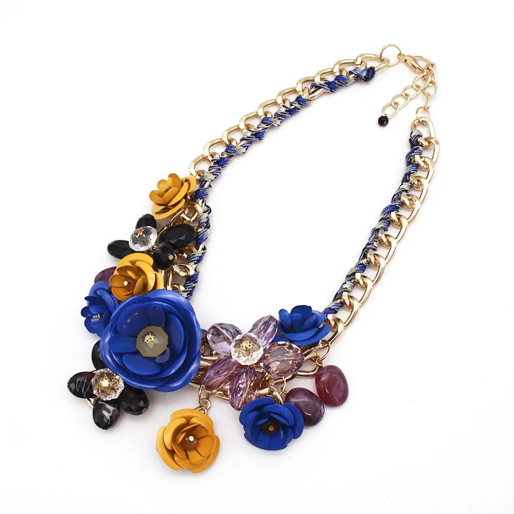Color Flower New Fashion Statement Necklace Crystal Necklaces Vintage Choker Necklace Clavicle Exaggerated Female Accessories
Color Flower New Fashion Statement Necklace Crystal Necklaces Vintage Choker Necklace Clavicle Exaggerated Female Accessories