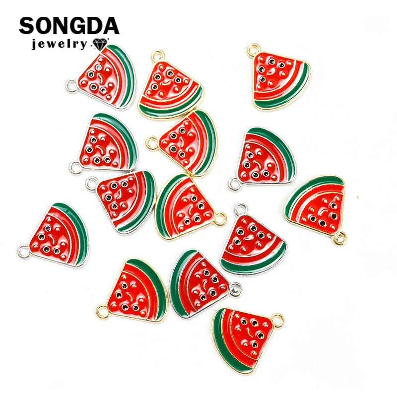 Enamel Watermelon Charms Pendant Making Cute Summer Fruit DIY Jewelry Accessories Earrings Necklaces Bracelets Findings Handmade
Enamel Watermelon Charms Pendant Making Cute Summer Fruit DIY Jewelry Accessories Earrings Necklaces Bracelets Findings Handmade