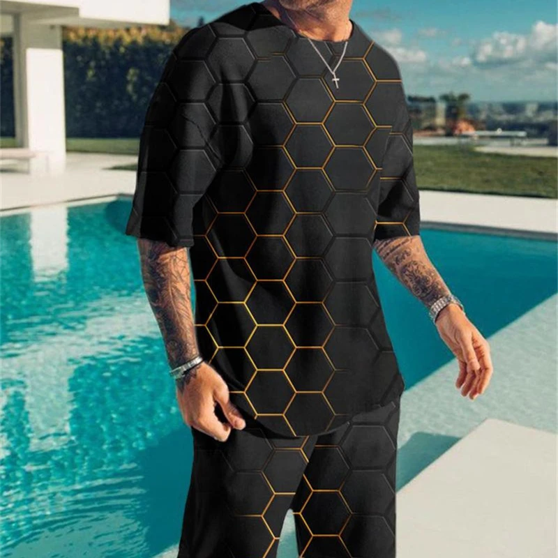 Men's Sets 3d Tracksuit Oversized Fashion Clothes For Man Casual Short Sleeve T Shirt+Shorts Printed SportsWear 2 Piece Set
Men's Sets 3d Tracksuit Oversized Fashion Clothes For Man Casual Short Sleeve T Shirt+Shorts Printed SportsWear 2 Piece Set
