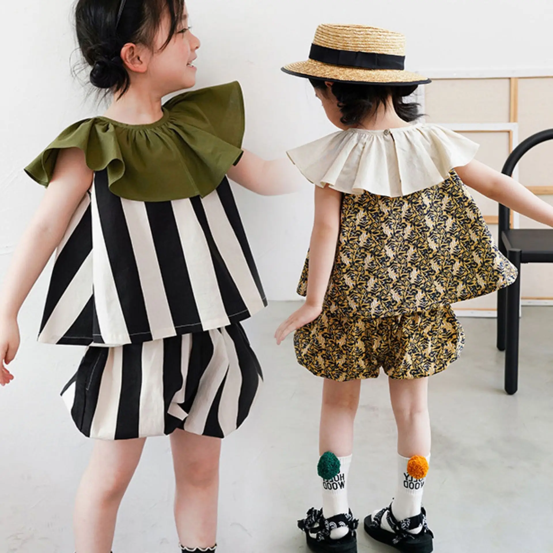 Summer Girls' Clothing Sets Individuality Fashion Kids Outfit Cute Girl Doll Shirt + Shorts 2Pcs Baby Kids Children Clothes Suit
Summer Girls' Clothing Sets Individuality Fashion Kids Outfit Cute Girl Doll Shirt + Shorts 2Pcs Baby Kids Children Clothes Suit
