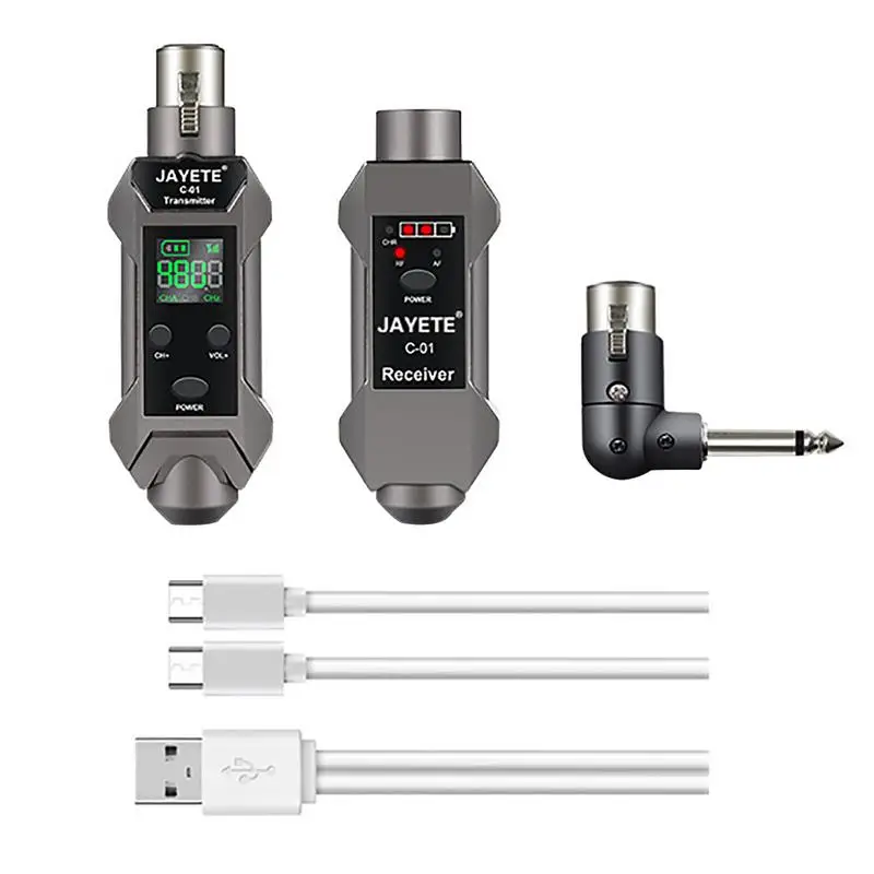 Wireless Mic Cordless Dual Handheld Dynamic Mic Set Wireless XLR Transmitter And Receiver For Dynamic Microphone Audio Mixer PA
Wireless Mic Cordless Dual Handheld Dynamic Mic Set Wireless XLR Transmitter And Receiver For Dynamic Microphone Audio Mixer PA