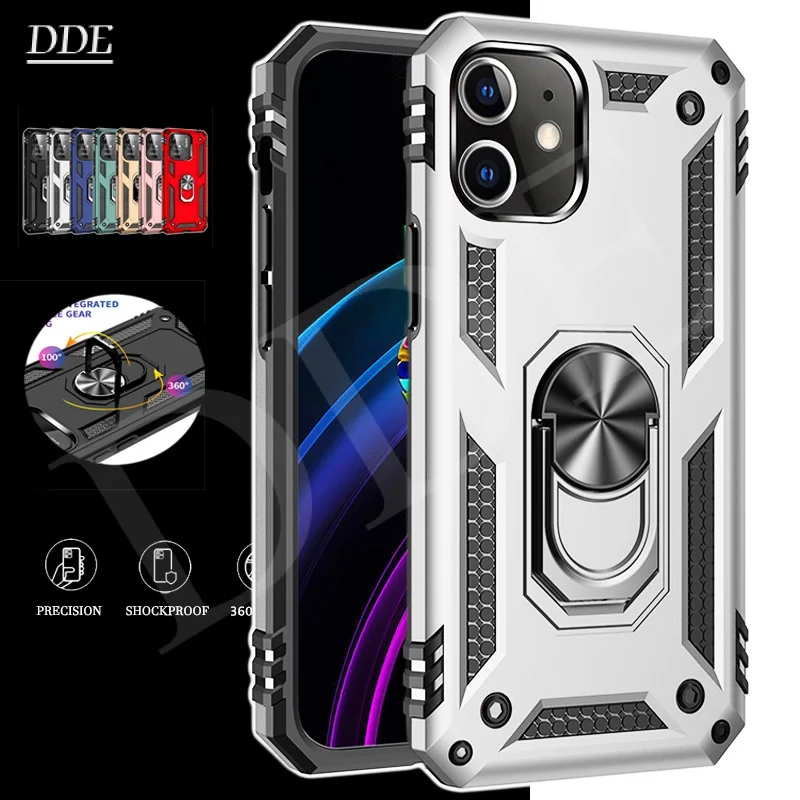 Shockproof Armor Kickstand Case For iPhone 14 13 12 11 Pro XR XS Max X SE 7 8 6S Plus Finger Magnetic Metal Ring Holder Cover
Shockproof Armor Kickstand Case For iPhone 14 13 12 11 Pro XR XS Max X SE 7 8 6S Plus Finger Magnetic Metal Ring Holder Cover