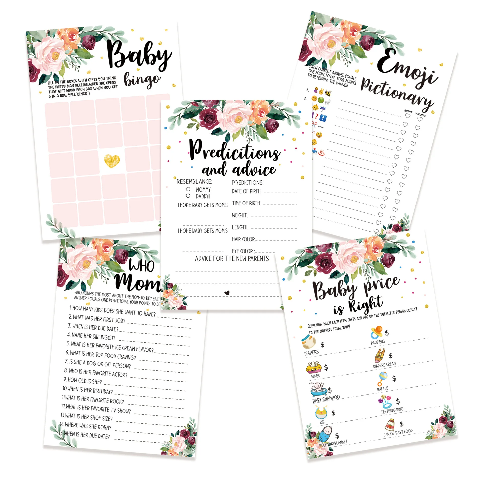 10Pcs Gender Revealing Baby's Secrets Team Game Card Baby Shower Birthday Party Card French English
10Pcs Gender Revealing Baby's Secrets Team Game Card Baby Shower Birthday Party Card French English