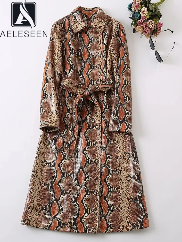 AELESEEN Women Vintage Long Trench 2022 Autumn Winter Runway Fashion Pocket Leopard Print Single-Breasted Belt Elegant Coat
AELESEEN Women Vintage Long Trench 2022 Autumn Winter Runway Fashion Pocket Leopard Print Single-Breasted Belt Elegant Coat