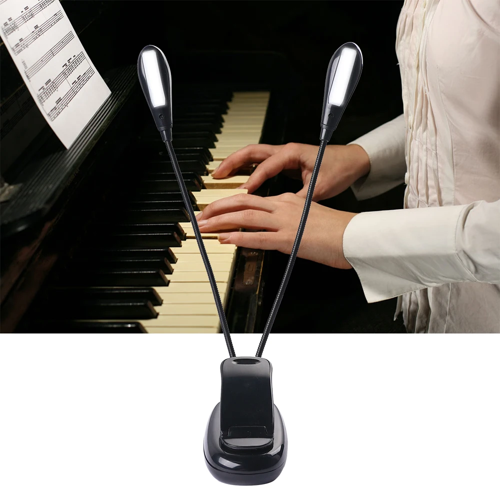 Clip-on Adjustable Dual Arm 8 LED Piano Music Stand Book Light Reading Lamp 8 LED rglable double bras pour Piano pour
Clip-on Adjustable Dual Arm 8 LED Piano Music Stand Book Light Reading Lamp 8 LED rglable double bras pour Piano pour