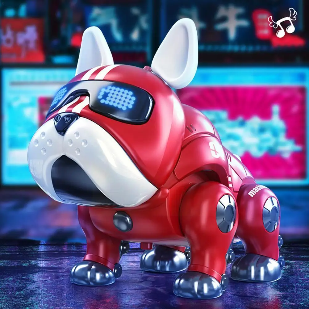 

Танцевальный музыкальный бульдог робот умная Интерактивная собака со стандартными игрушками для детей раннее образование детская игрушка для мальчиков и девочек Y7Q5