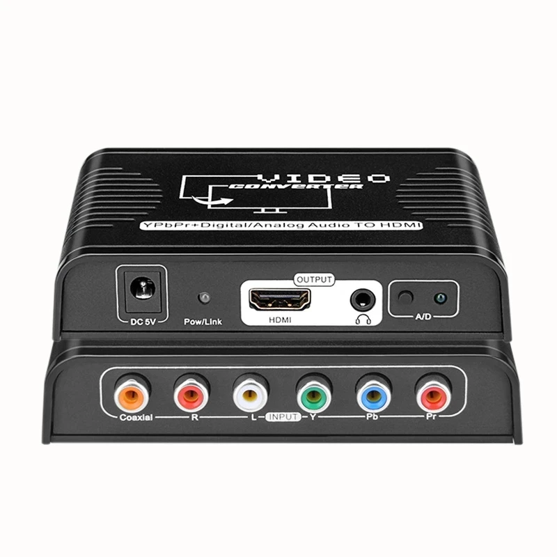 1080P YPbPr to HDMI Video Audio Converter Adapter 5 RCA Ypbpr component to HDMI Connector Converter for PS2 DVD Wii Xbox HDTV
1080P YPbPr to HDMI Video Audio Converter Adapter 5 RCA Ypbpr component to HDMI Connector Converter for PS2 DVD Wii Xbox HDTV