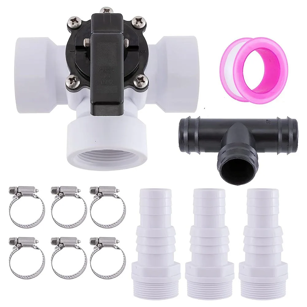 For Swimming Pool Diverter Valve Hose Adapter 1 Set 3-way ABS/PVC Female Thread For 1 1/3″PVC Pipe White With Kit
For Swimming Pool Diverter Valve Hose Adapter 1 Set 3-way ABS/PVC Female Thread For 1 1/3″PVC Pipe White With Kit