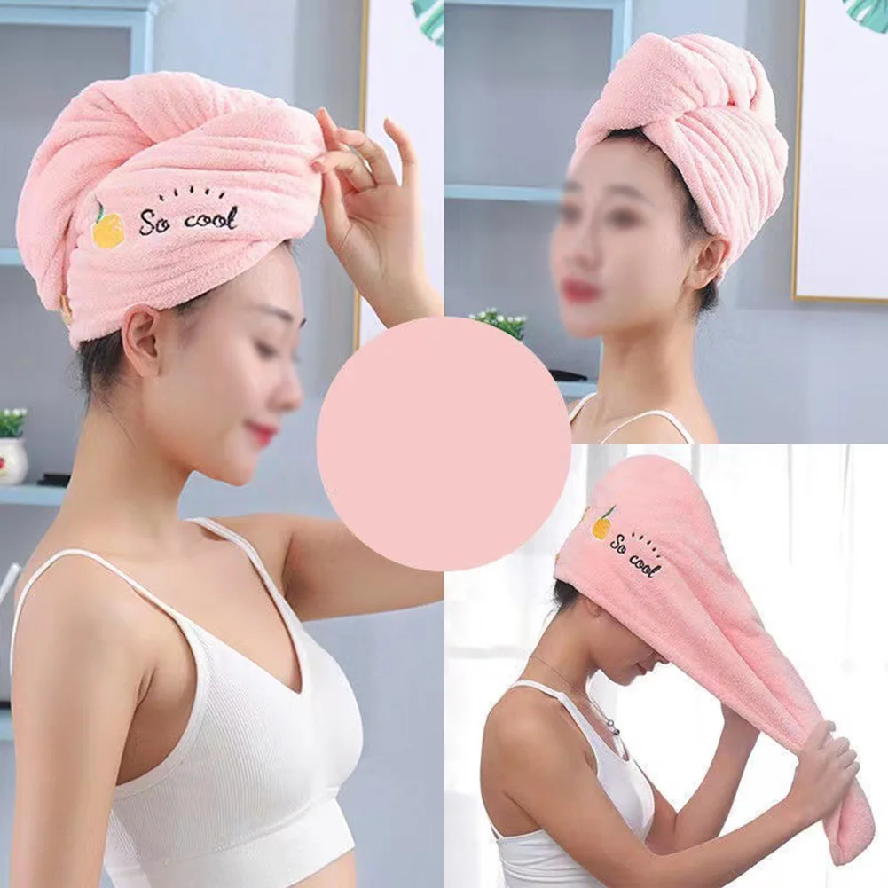 Microfiber Hair Towel Care Cap With Button Super Absorbent Hair Towel Wrap Fast Drying Hair Wraps For Women Bathroom Accessories
Microfiber Hair Towel Care Cap With Button Super Absorbent Hair Towel Wrap Fast Drying Hair Wraps For Women Bathroom Accessories