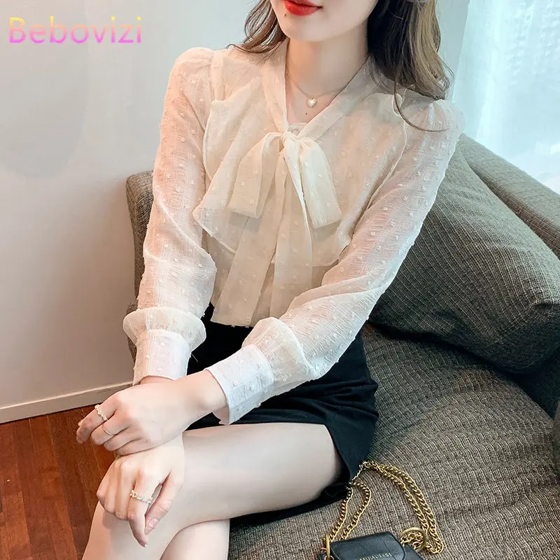 Fashion New Autumn 2022 Puff Sleeve Bow Apricot Chiffon Blouse Casual Long Sleeve Shirt
Fashion New Autumn 2022 Puff Sleeve Bow Apricot Chiffon Blouse Casual Long Sleeve Shirt