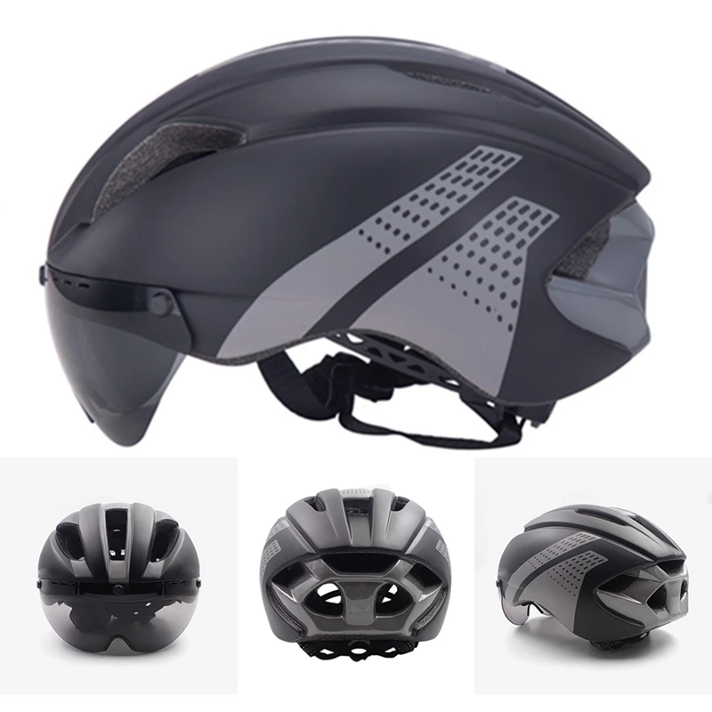 Bike Helmet Bicycle Helmet with Detachable Magnetic Goggles for Adult Road Mountain Cycling Men/Women
Bike Helmet Bicycle Helmet with Detachable Magnetic Goggles for Adult Road Mountain Cycling Men/Women