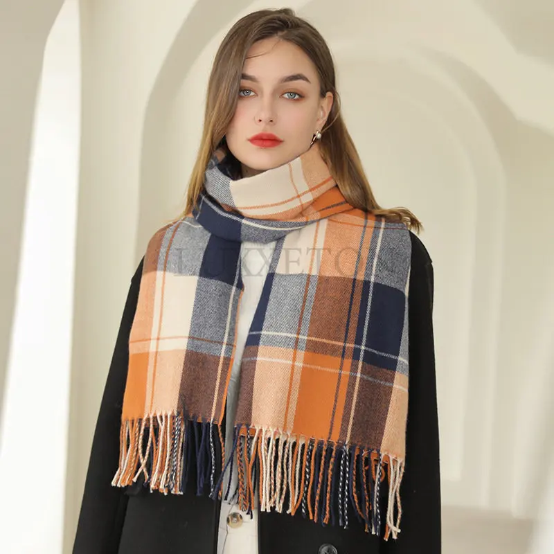 Winter Men British Style Plaid Scarf Fashion Wide Lattices Long Shawl Wrap Blanket Imitation Cashmere Warm Fringed Shawl
Winter Men British Style Plaid Scarf Fashion Wide Lattices Long Shawl Wrap Blanket Imitation Cashmere Warm Fringed Shawl
