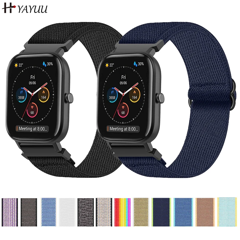 YAYUU Nylon Bands for Amazfit GTS 3 /GTS 2/GTS 2e/GTS 2 mini/ Bip U Pro/Bip/Bip S Replacement Quick Release Watch Straps
YAYUU Nylon Bands for Amazfit GTS 3 /GTS 2/GTS 2e/GTS 2 mini/ Bip U Pro/Bip/Bip S Replacement Quick Release Watch Straps