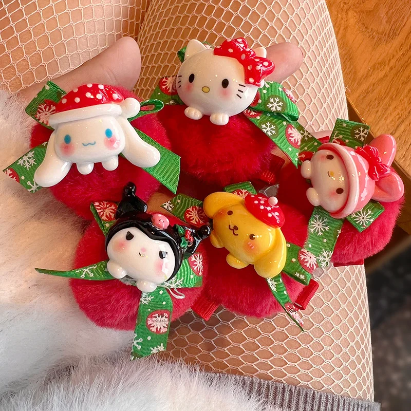 Kawaii Sanrio Cinnamoroll Cute Christmas Hairpin Sweet Cartoon Hair Clip Children's Hair Accessories Headwear Gifts for Friend
Kawaii Sanrio Cinnamoroll Cute Christmas Hairpin Sweet Cartoon Hair Clip Children's Hair Accessories Headwear Gifts for Friend