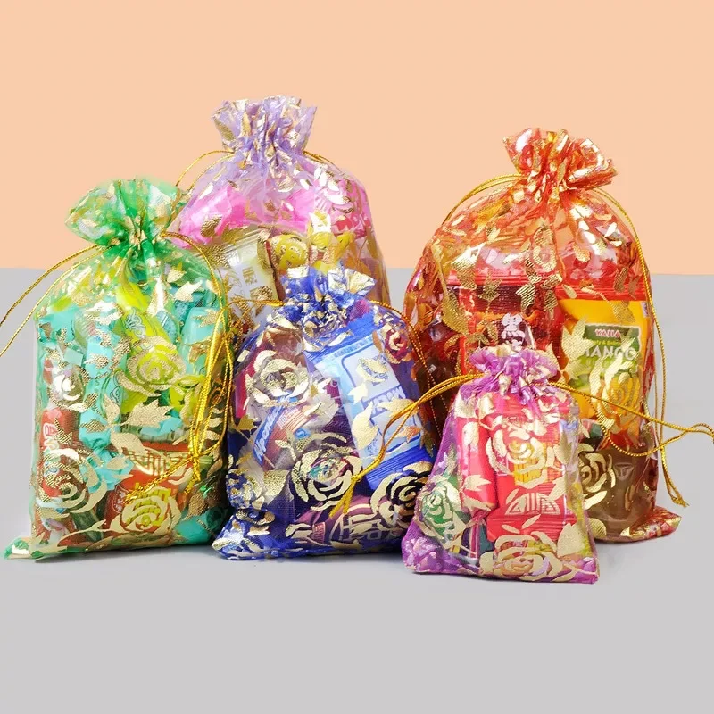 Wholesale 50pc/lot 9X12cm Gold Rose Color Christmas Bags Wedding Drawable Organza Voile Gift Packaging Bags Cheap Pouches Bags
Wholesale 50pc/lot 9X12cm Gold Rose Color Christmas Bags Wedding Drawable Organza Voile Gift Packaging Bags Cheap Pouches Bags