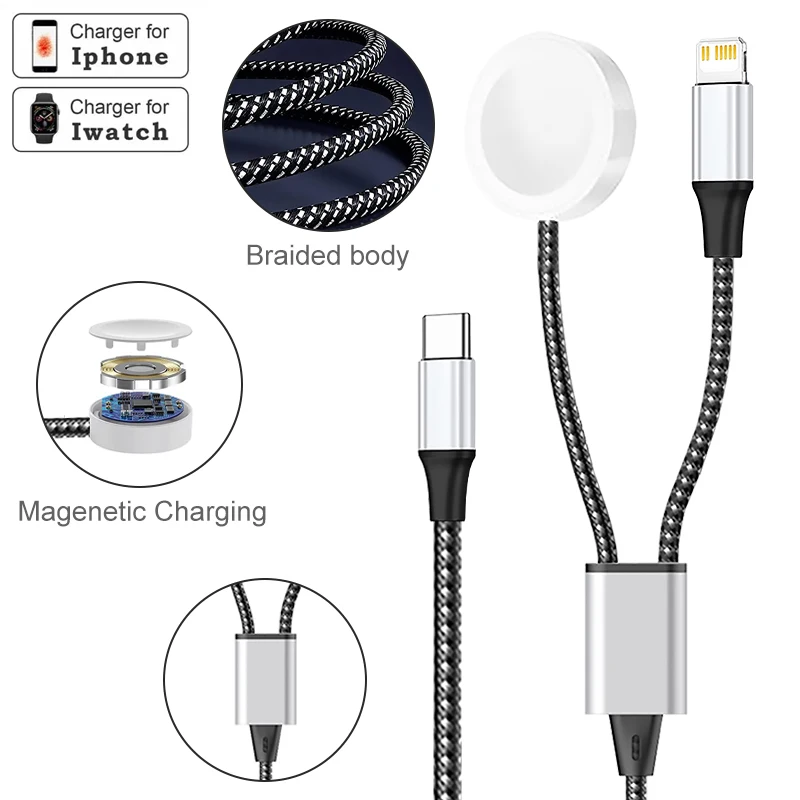 For Apple Watch Series 8 7 6 5 2 3 4 Wireless Magnetic Charger 20W For iPhone 14 11 13 12 Pro Max USB Type C to Lightning Cable
For Apple Watch Series 8 7 6 5 2 3 4 Wireless Magnetic Charger 20W For iPhone 14 11 13 12 Pro Max USB Type C to Lightning Cable