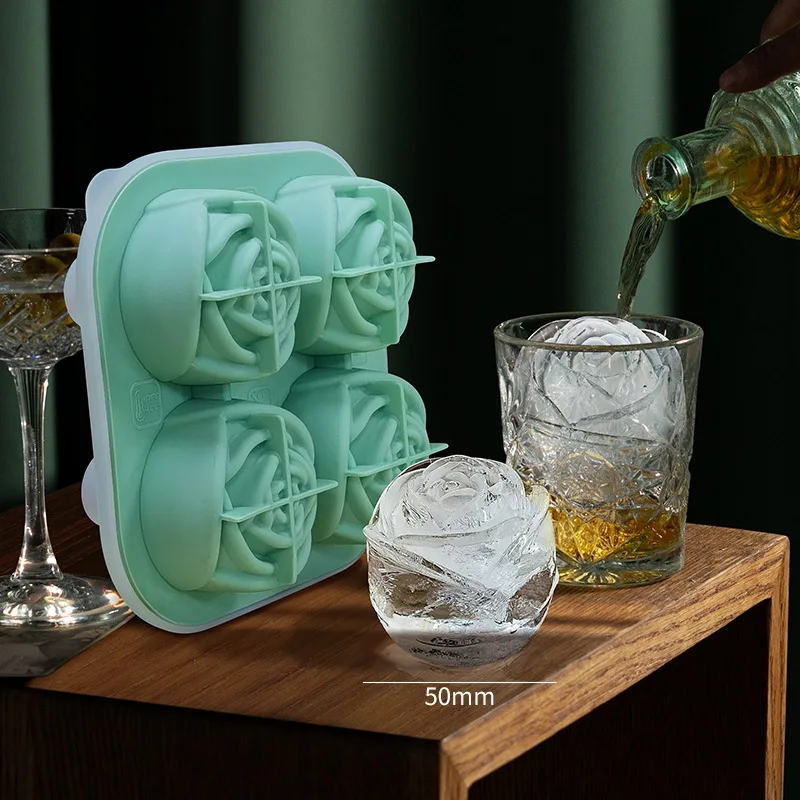 Ice Cube Tray Silicone Whiskey Ice Ball Mold Rose Ice Cube Maker DIY Homemade Bar Kitchen Tools For Party Wedding Decoration
Ice Cube Tray Silicone Whiskey Ice Ball Mold Rose Ice Cube Maker DIY Homemade Bar Kitchen Tools For Party Wedding Decoration
