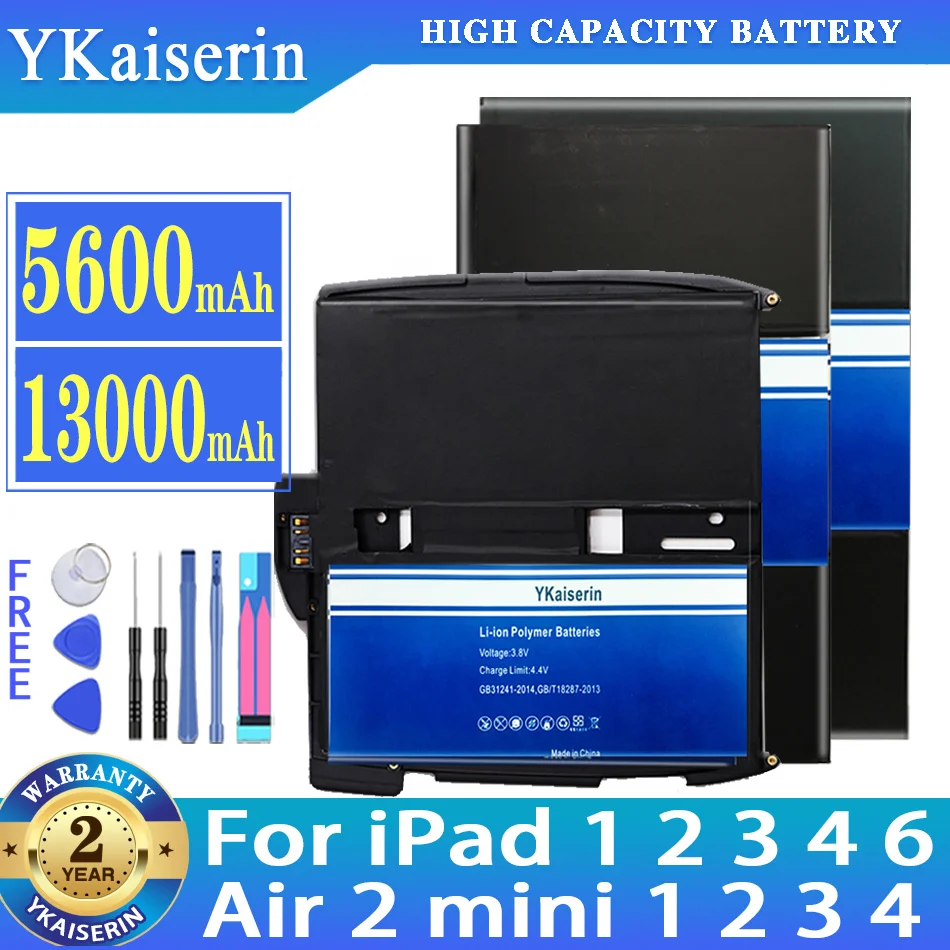 Аккумулятор ykaisin для iPad 1 2 3 4 6 Air 2 mini 1 2 3 4 A1315 A1219 A1395 A1396 A1403 A1416 A1547 A1566 A1432 A1445 A1490 A1538
Аккумулятор ykaisin для iPad 1 2 3 4 6 Air 2 mini 1 2 3 4 A1315 A1219 A1395 A1396 A1403 A1416 A1547 A1566 A1432 A1445 A1490 A1538