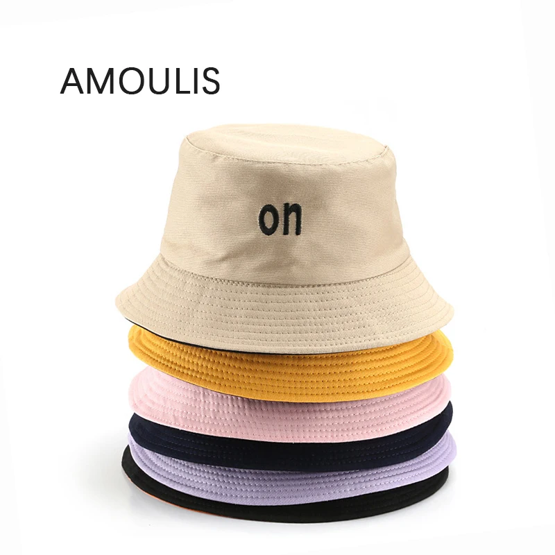 AMOULIS Cotton Letters Bucket Hats for Women and Men Fashion Embroidery Fisherman Hat Casual Sun Protection Sun Hat Summer Caps
AMOULIS Cotton Letters Bucket Hats for Women and Men Fashion Embroidery Fisherman Hat Casual Sun Protection Sun Hat Summer Caps