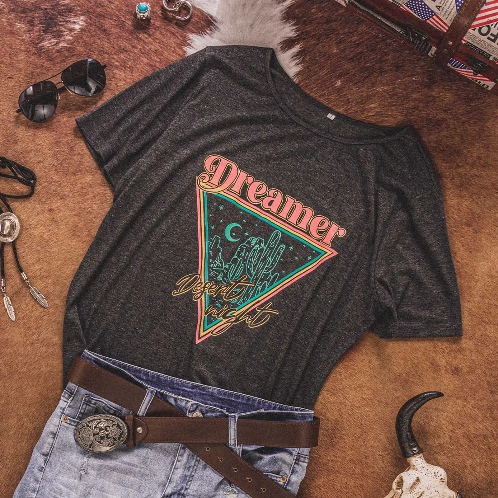 Celala Deamer Letters Women's T-shirt Summer New Western Triangle Print Short Sleeve O-neck y2k Clothes Tee Drop Ship
Celala Deamer Letters Women's T-shirt Summer New Western Triangle Print Short Sleeve O-neck y2k Clothes Tee Drop Ship