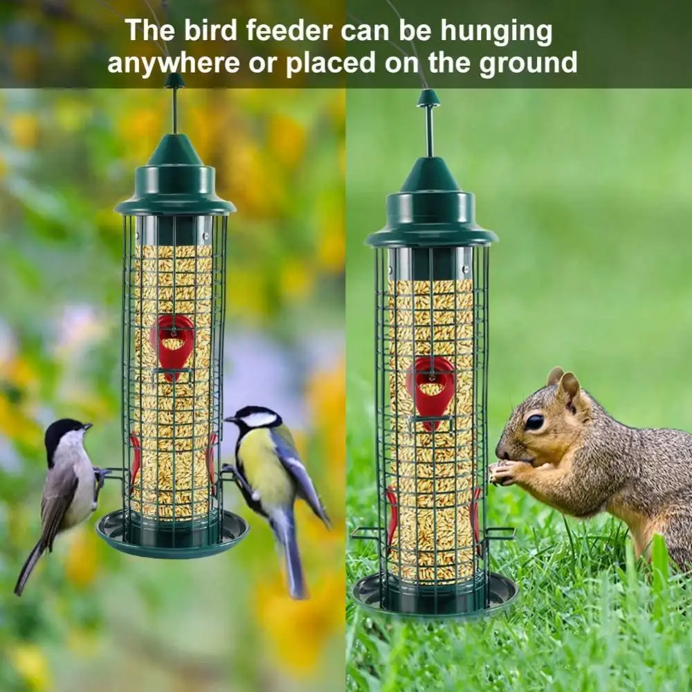 Metal Birdfeeder Squirrel-proof Bird Feeder with 4 Feeding Ports 23 Inch Squirrel Proof for Garden Yard Decoration for Outdoor
Metal Birdfeeder Squirrel-proof Bird Feeder with 4 Feeding Ports 23 Inch Squirrel Proof for Garden Yard Decoration for Outdoor