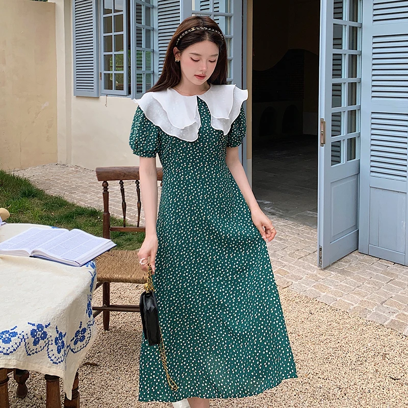 Elegant Women Summer Dresses High Waist Lace Up Lady Girl Casual Retro Ruffle Dot Beach Dress Femme Mujer Vestidos 503H
Elegant Women Summer Dresses High Waist Lace Up Lady Girl Casual Retro Ruffle Dot Beach Dress Femme Mujer Vestidos 503H