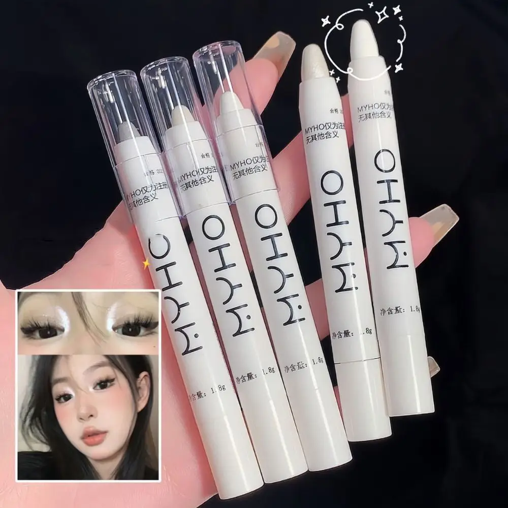 

Pearlescent Matte White Highlighter Pencil Waterproof Shimmer Lasting Glitter Lying Silkworm Eyeshadow Stick Eyes Makeup Tools