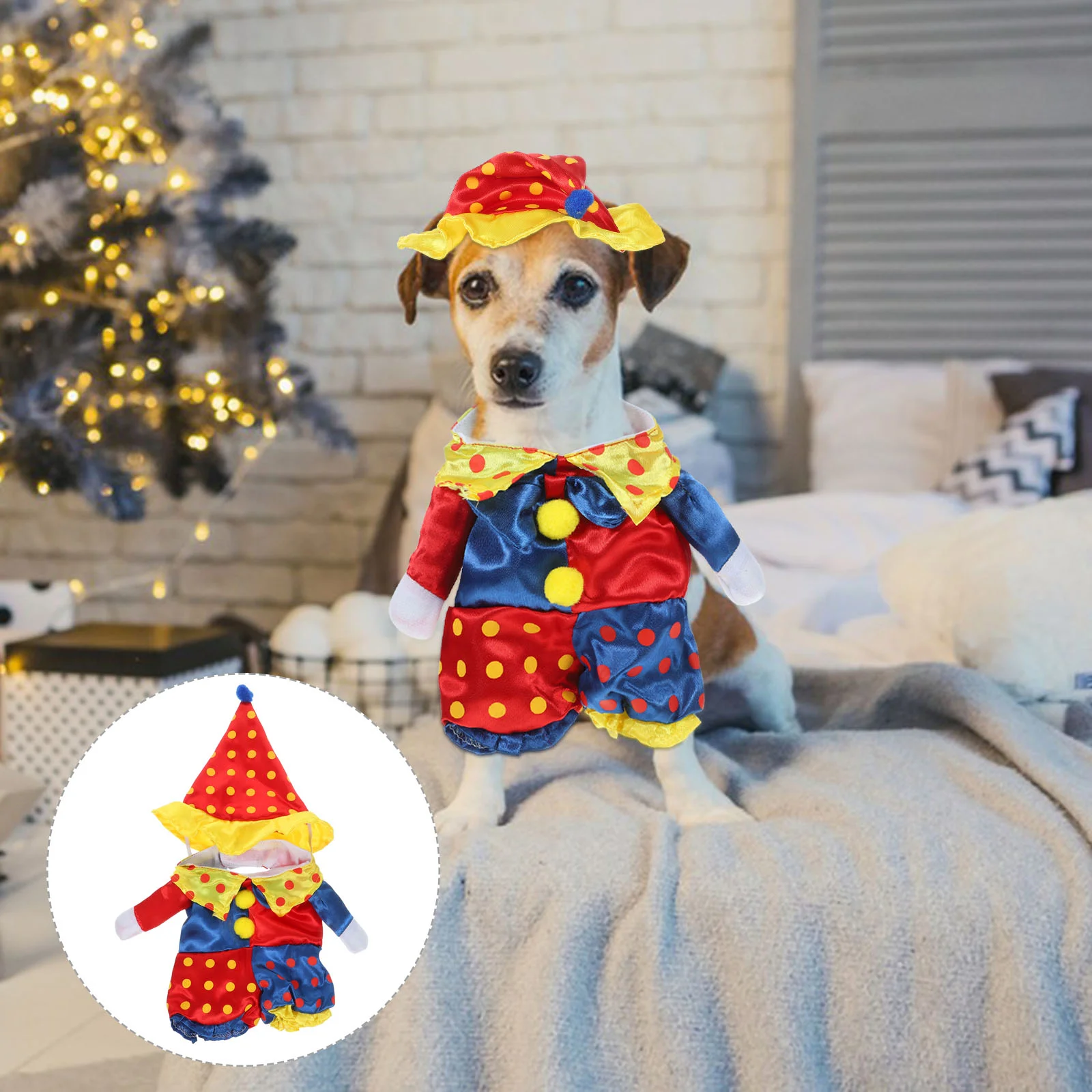 Halloween Costumes Nativity Costumes Pet Dog Clown Costume Hat Dog Circus Outfit Dog Apparel Halloween Carnival Party Dress Up
Halloween Costumes Nativity Costumes Pet Dog Clown Costume Hat Dog Circus Outfit Dog Apparel Halloween Carnival Party Dress Up