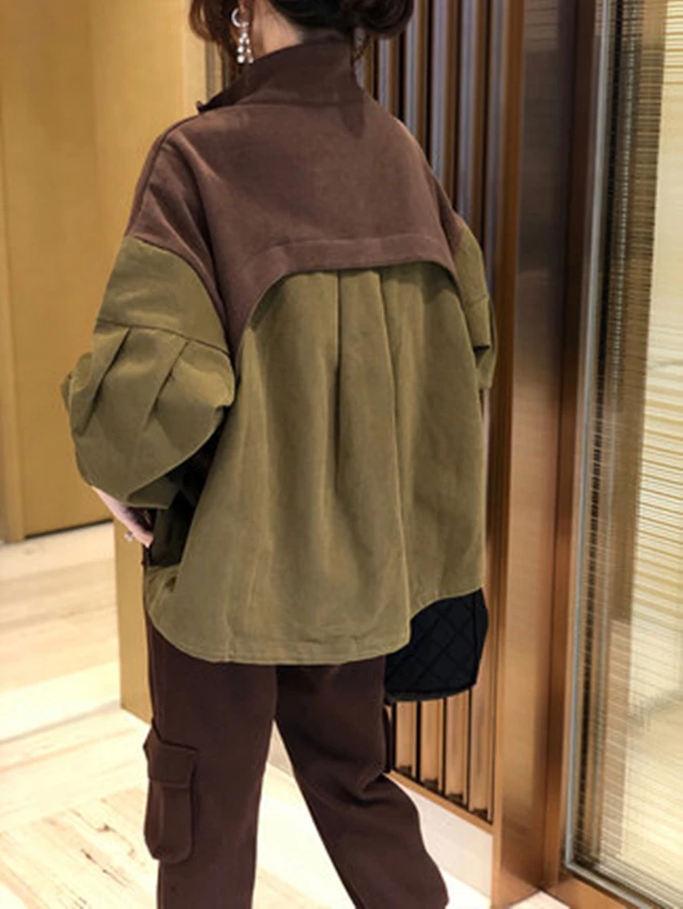 Splicing Contrast Short Coat Women's Loose Korean Casual Jacket Top European Station Autumn 2022 New European Goods
Splicing Contrast Short Coat Women's Loose Korean Casual Jacket Top European Station Autumn 2022 New European Goods