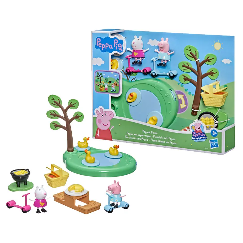 Hasbro Peppa Pig Adventures Peppa's Picnic Playset Preschool Toy with 2 Figures and 8 Accessories for Children Gift F2516
Hasbro Peppa Pig Adventures Peppa's Picnic Playset Preschool Toy with 2 Figures and 8 Accessories for Children Gift F2516