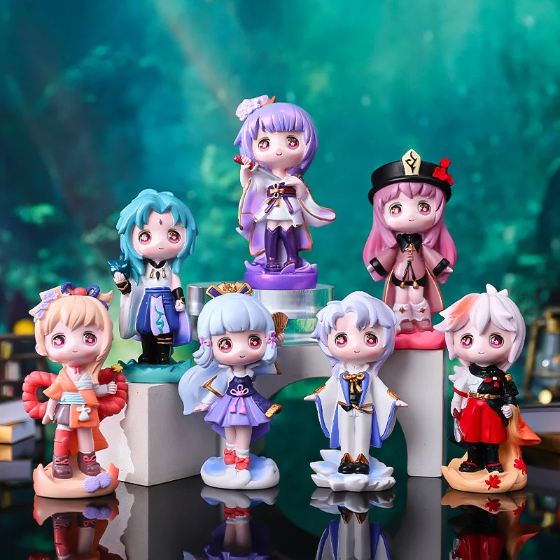 Набор фигурок Genshin Impact Q Version, Аниме фигурки Keqing Qiqi Childe Xiao Kawaii PVC, Коллекционная модель, Подарочные игрушки
Набор фигурок Genshin Impact Q Version, Аниме фигурки Keqing Qiqi Childe Xiao Kawaii PVC, Коллекционная модель, Подарочные игрушки