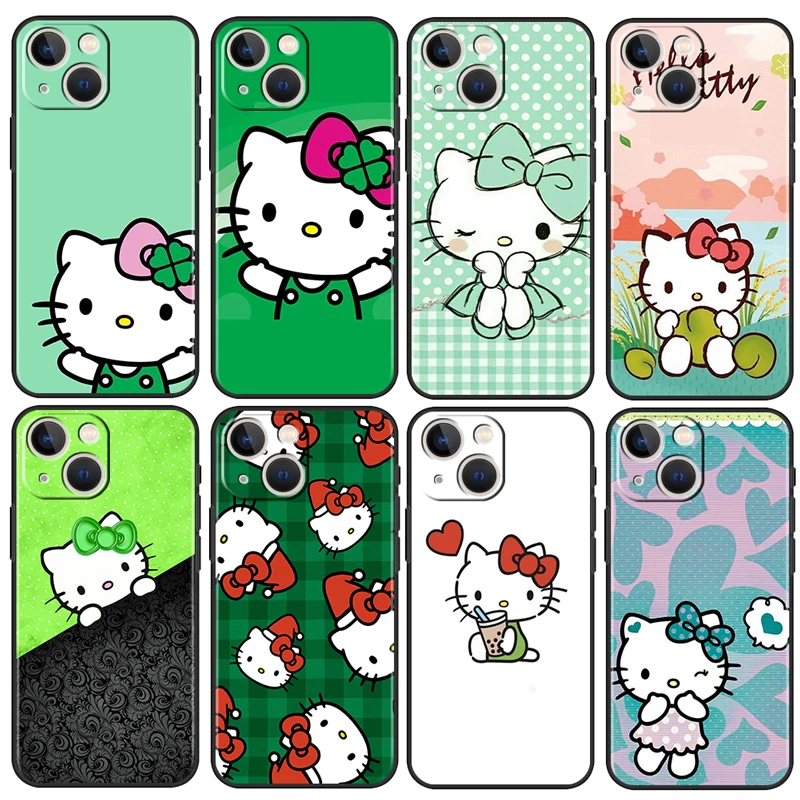 Cartoon Cat Hello Kitty For Apple iPhone 13 12 11 Pro Max Mini XS Max X XR 6 7 8 Plus 5S SE 2020 Soft Silicone Black Phone Case
Cartoon Cat Hello Kitty For Apple iPhone 13 12 11 Pro Max Mini XS Max X XR 6 7 8 Plus 5S SE 2020 Soft Silicone Black Phone Case