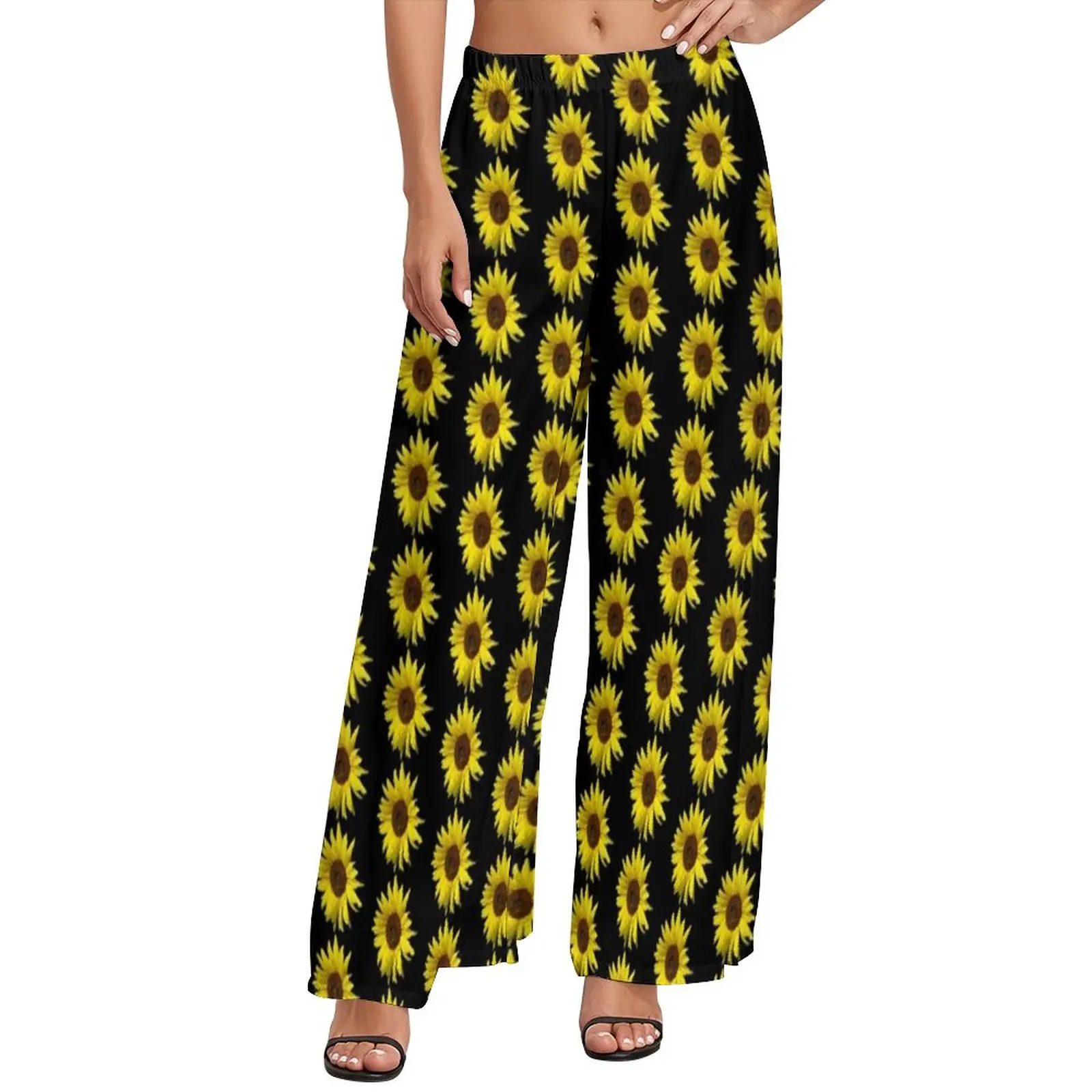 Magical Sunflower Pants High Waist Big Size Beautiful Sun Sunflowers Home Trousers Women Street Wear Print Wide Leg Pants 
Magical Sunflower Pants High Waist Big Size Beautiful Sun Sunflowers Home Trousers Women Street Wear Print Wide Leg Pants