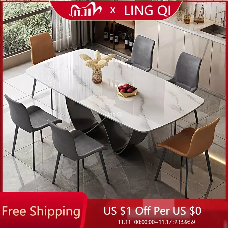 Luxury Italian Dining Table Waterproof Organizer Modern Nordic Tables Small Apartment Hotel Lobby Mesa Comedor Kitchen Furniture
Luxury Italian Dining Table Waterproof Organizer Modern Nordic Tables Small Apartment Hotel Lobby Mesa Comedor Kitchen Furniture