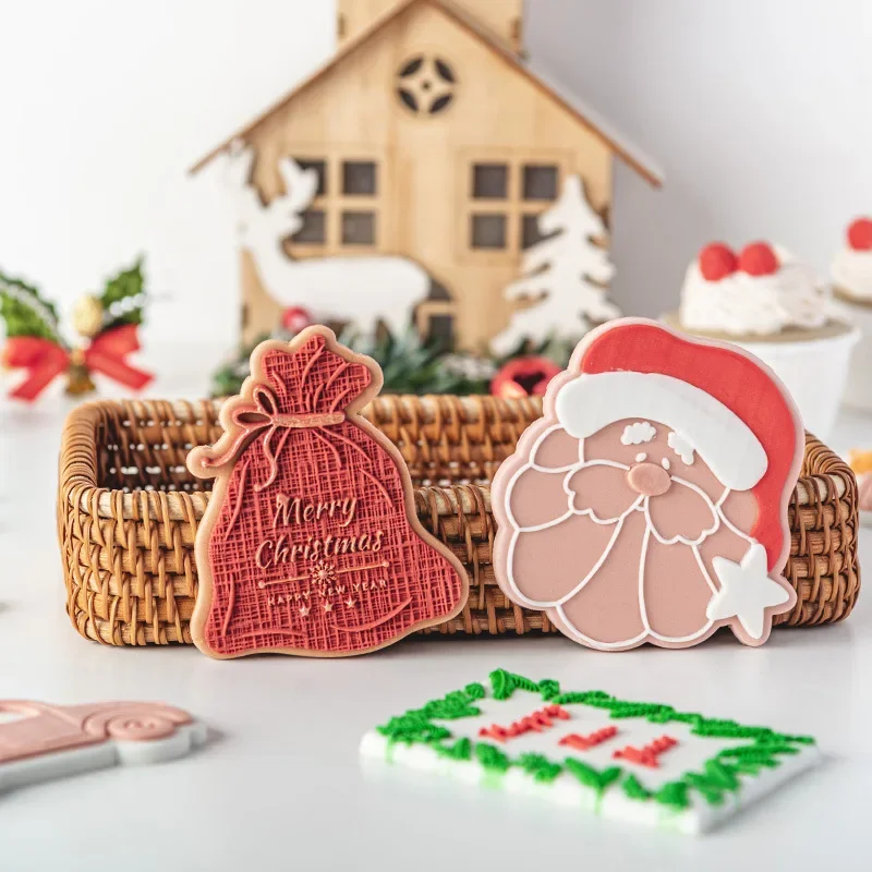 New Acrylic Cartoon Christmas Fondant Cookie Embosser Mold New Year Holiday Stamp DiyBaking Accessories Dessert Cake Decorating
New Acrylic Cartoon Christmas Fondant Cookie Embosser Mold New Year Holiday Stamp DiyBaking Accessories Dessert Cake Decorating