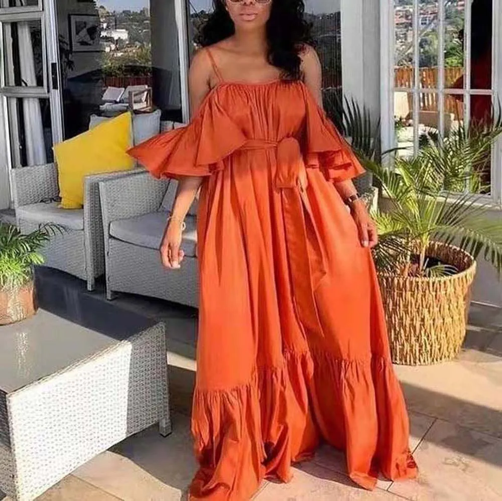 Dress Romantic Sexy Suspenders Waist Slim Solid Color Backless Suspender Skirt Large Swing Skirt Slipdress New Fashion 2022
Dress Romantic Sexy Suspenders Waist Slim Solid Color Backless Suspender Skirt Large Swing Skirt Slipdress New Fashion 2022