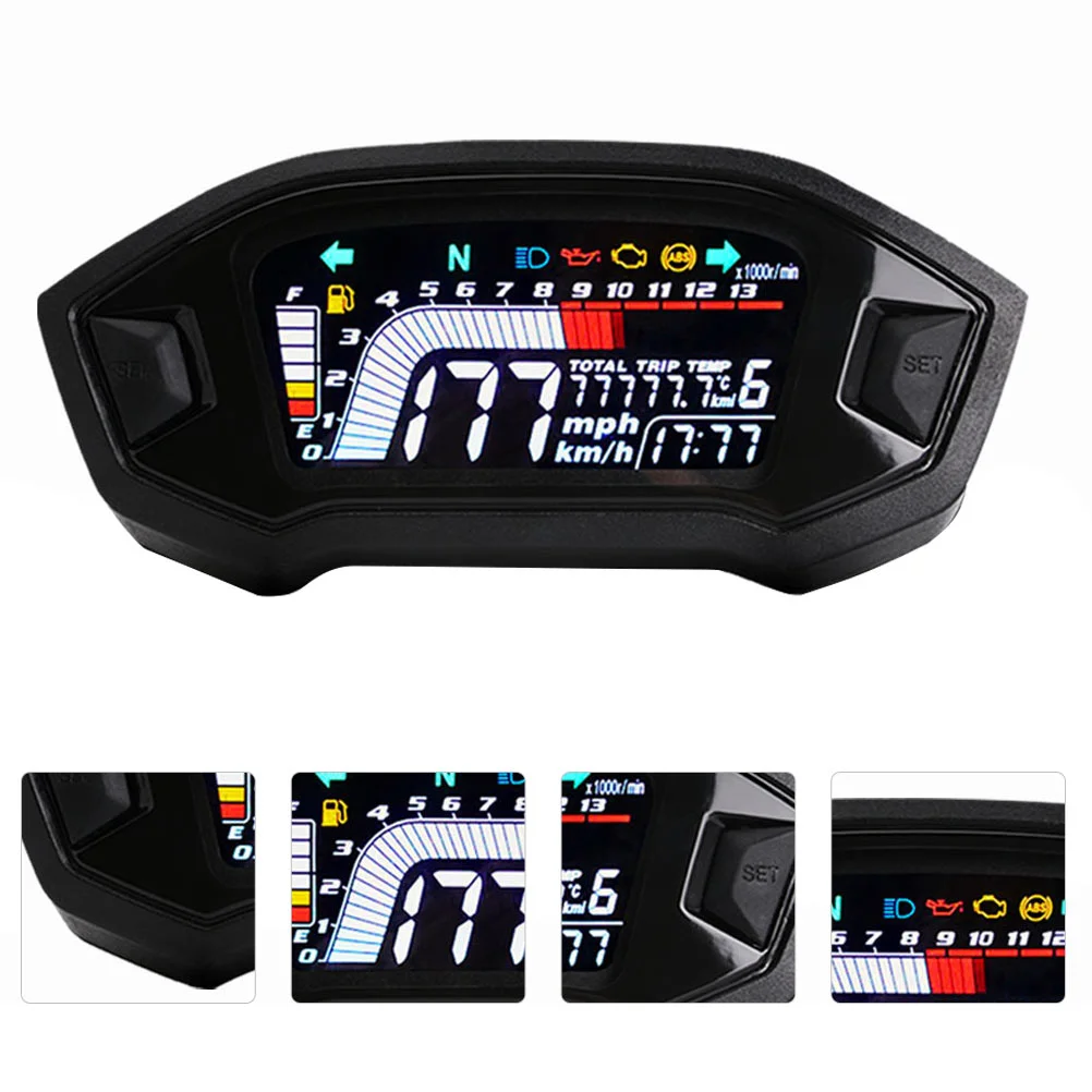 Digital Speedometer Universal Motorcycle Speedometer Digital LCD Water Temperature Odometer Gauge
Digital Speedometer Universal Motorcycle Speedometer Digital LCD Water Temperature Odometer Gauge