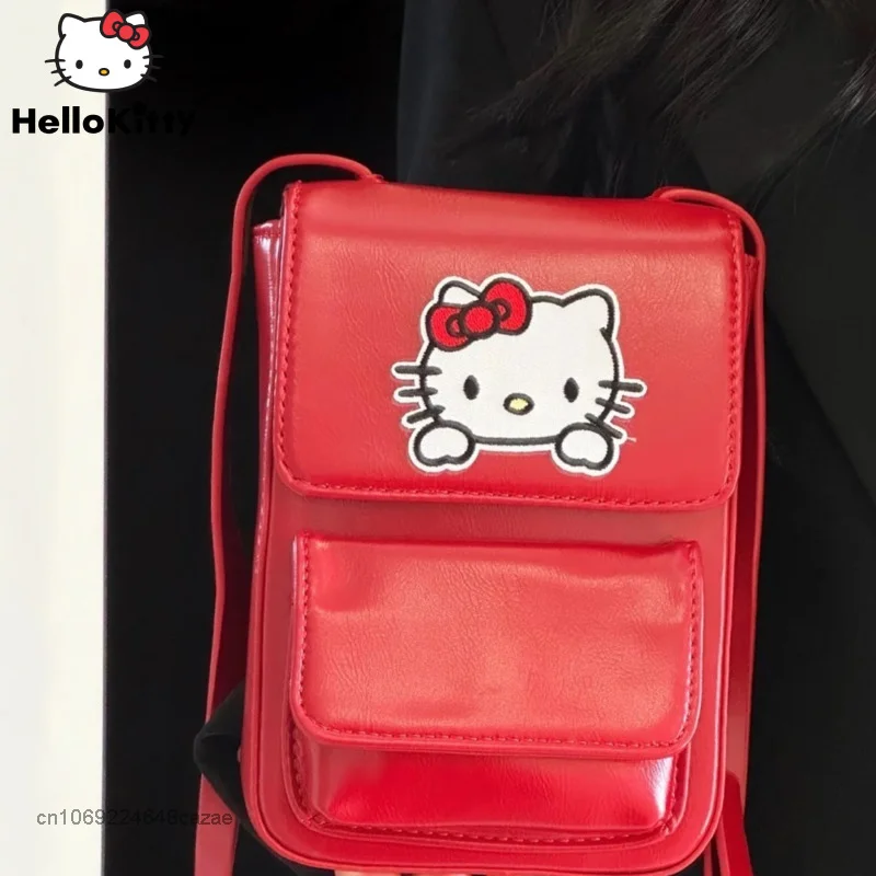 Sanrio Hello Kitty Mini Mobile Phone Bag Women Crossbody Messenger Bag Korean Style New Fashion Shoulder Bag Red Luxury Purses
Sanrio Hello Kitty Mini Mobile Phone Bag Women Crossbody Messenger Bag Korean Style New Fashion Shoulder Bag Red Luxury Purses